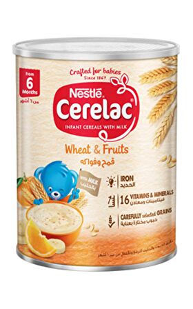 Nestle Cerelac Wheat And Fruits Buğday Ve Meyve 400 Gr