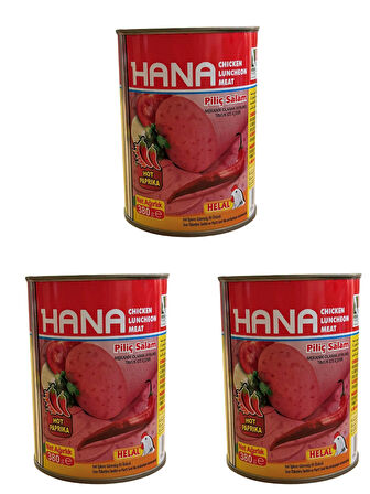 HANA ACILI PİLİÇ SALAM 380 GR X3 ADET