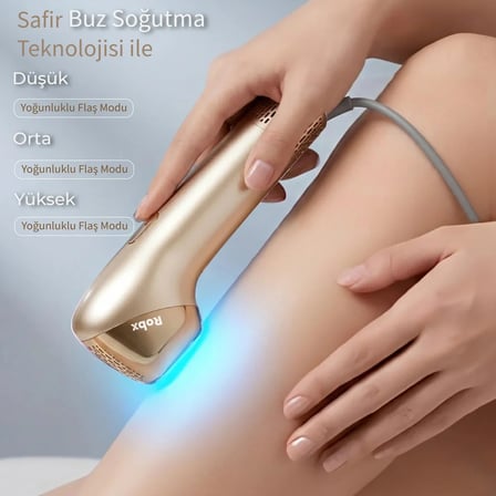 Robx A2030 IPL Sapphire Sogutma 35 joule Ultra Güç Hızlı Etki Çoklu Seri Otomatik Atım Gold