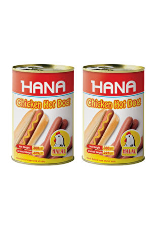 HANA HOT DOGS ( PİLİÇ SOSİS ) 400 GR X2 ADET
