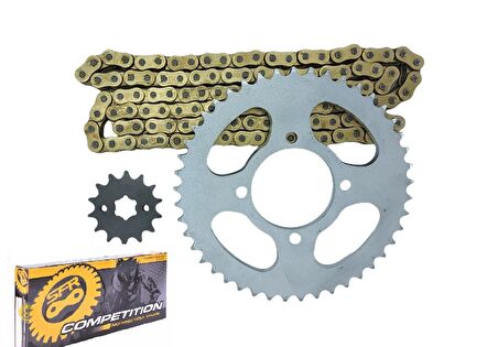 YBR ESD 125 ORİNGLİ ZİNCİR DİŞLİ SETİ 2006-2019 ( SFR GOLD ZİNCİR ) ARASMOTO