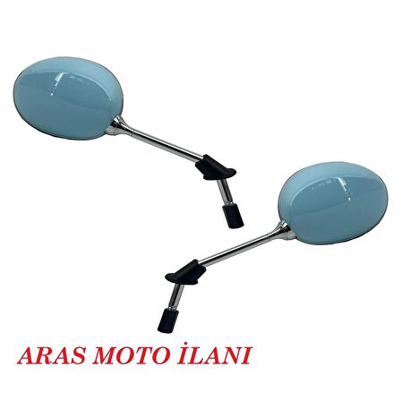 ARARO Cappucino 125 cc - 50 cc Ayna Takımı TURKUAZ RENK - ARASMOTO