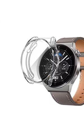 Huawei Watch Gt3 Pro 46mm 360 Tam Koruma Silikon Kılıf