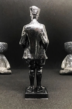 Mustafa Kemal ATATÜRK Figür - Silver Efekt
