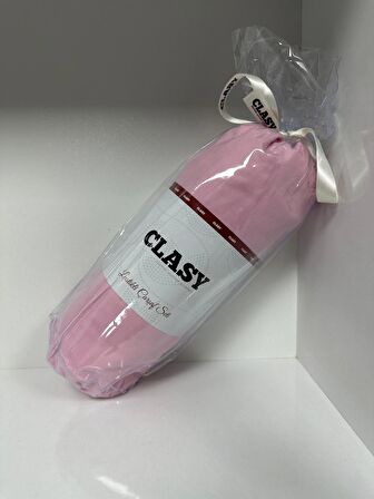 Clasy Ranforce Lastikli Çarşaf Seti Tek Kişilik Pembe