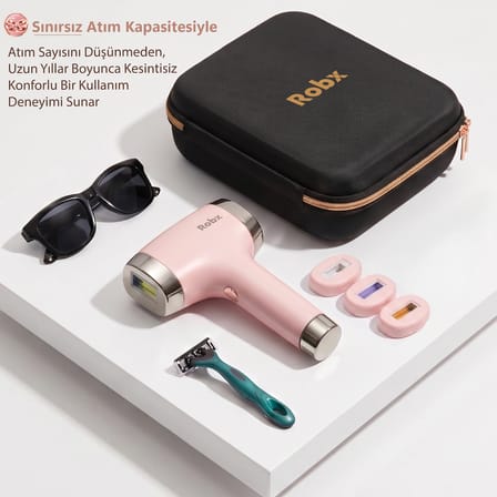 Robx A01 Buz Soğutmalı IPL Cilt Tanıma Sensörü Akne Ve Cilt Gençleştirme Bir arada Seri Atım