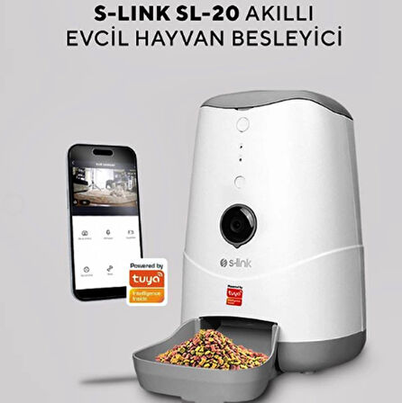 Akıllı Evcil Hayvan Besleme Kapı 1080p HD Wi-Fi Tuya Destekli Kameralı SMART PED SL-20