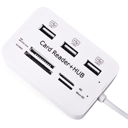  4 Slot Kart Okuyucu + 3 Port USB 2.0 Çoklayici