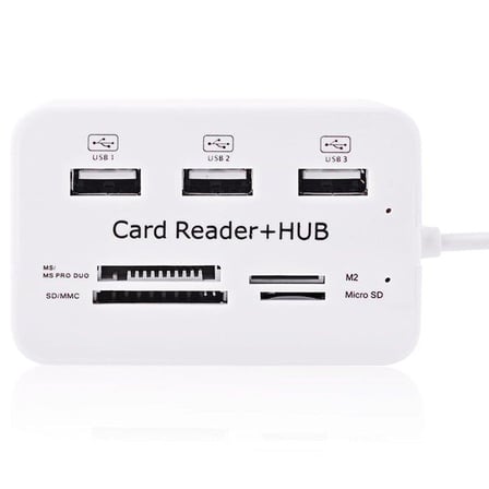  4 Slot Kart Okuyucu + 3 Port USB 2.0 Çoklayici