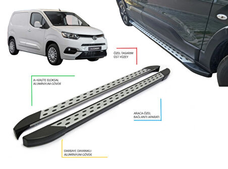 PROACE CİTY CARGO KISA ŞASE NOKTALI YAN BASAMAK 2021 2022 2023 2024 2025 2026 2027