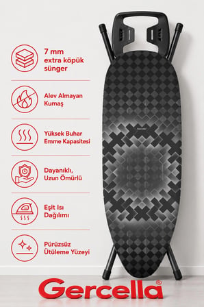 (HEDİYELİ) OSCAR ÜTÜ MASASI KILIFI BEZİ ÖRTÜSÜ