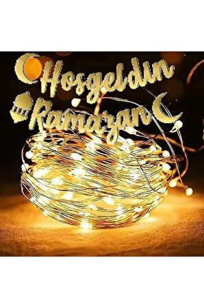 hoşgeldin ramazan kaliğrafi led ışıklı
