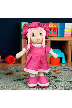 Mira Peluş Bez Bebek 45CM Pembe
