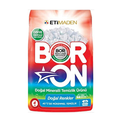 Boron Matik Renkli Toz Deterjan 4 Kg