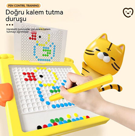Sevimli Ördek Manyetik Çizim Tahtası Kalem Tutmaya Yardımcı Eğitim - 1 Adet