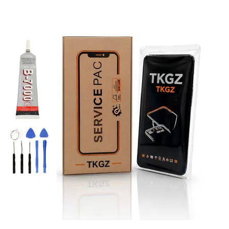 Tkgz - Omix 01 NEO Uyumlu ServicePack Lcd Ekran Dokunmatik + B-7000 + Tamir Kiti