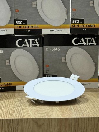 KASSEL AYDINLATMA BEYAZ KASA 6 Watt CATA 6400K BEYAZ IŞIK Led Panel sıva altı Ct-5125B