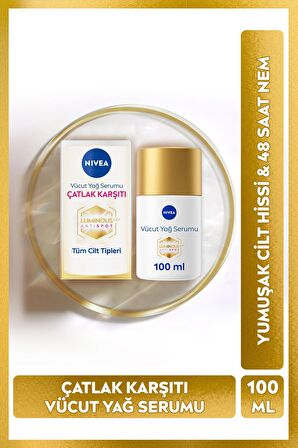 NIVEA Luminous630 Thiamidol Etkili Leke Karşıtı Gündüz Yüz Bakım Kremi 40ml ve Çatlak Karşıtı Vücut Bakım Yağ Serumu 100 ml