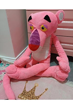 Pembe Panter 100cm Pink Panther Peluş 1 Metre Oyuncak Kadifemsi Harika Yüzey