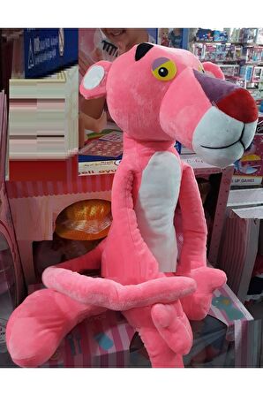 Pembe Panter 100cm Pink Panther Peluş 1 Metre Oyuncak Kadifemsi Harika Yüzey