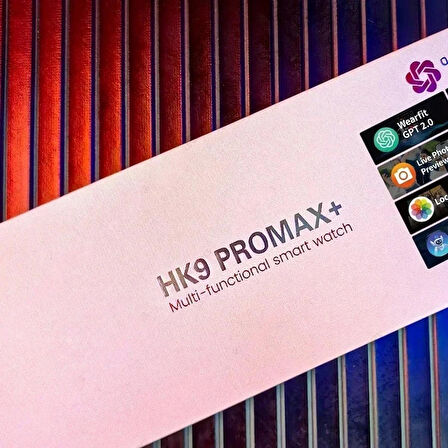 HK9 PROMAX PLUS + 2GB HAFIZA + KABLOSUZ KULAKLIK BAĞLAMA + ALBÜM+CHAT GPT 2.0 + E-KİTAP OKUMA