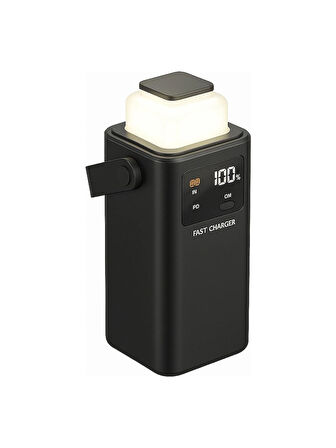 Ozmik 24.000 Mah Prime Dijital Göstergeli Dahili Ledli Kablolu Hızlı Powerbank taşınabilir