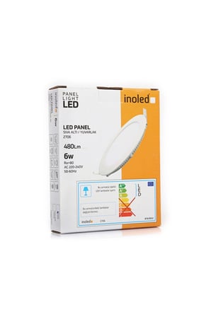 İnoled 6w Yuvarlak Sıva Altı Led Panel (gün Işığı-3300k)