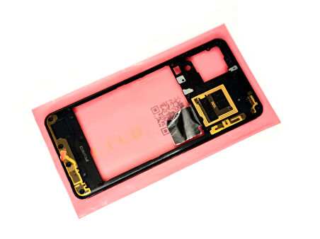 Tkgz Samsung Galaxy A22 A225 4G KASA Aka Pil Batarya Kapağı (TAMİR SETİ) SİYAH