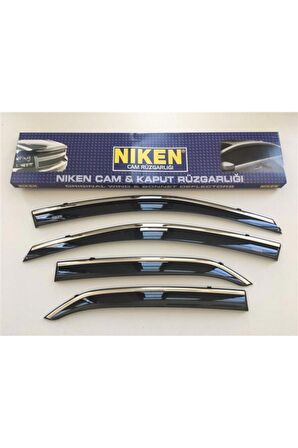 Nissan X-Trail Kromlu Cam Rüzgarlığı 4'lü Set (2015-2020) Niken