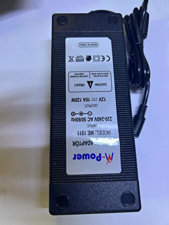 SMPS ADAPTÖR 12V DC 10A   Switchmode LAPTOP TİP M-POWER