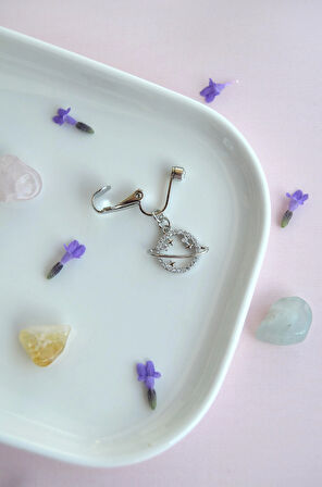 Gezegen Figürlü Deliksiz Göbek Piercingi