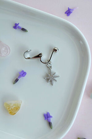 Kutup Yıldızı Figürlü Deliksiz Göbek Piercingi