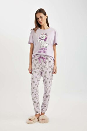Fall in Love Aristocats Kısa Kollu Pijama Takımı