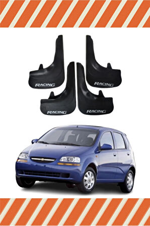 Chevrolet Aveo Hb 2005-2011 Racing yazılı 4’lü tozluk çamurluk paçalık