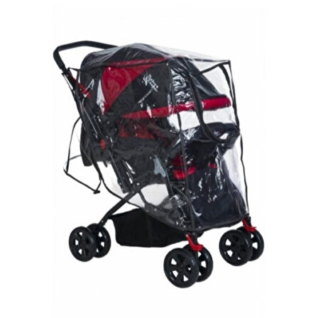 Tois Baby Lastikli Bebek Arabası Yağmurluk + Puset Sineliği (Siyah)