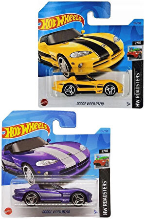 2 Araç Set - Hot Wheels Dodge Viper Rt/10 (1/64)