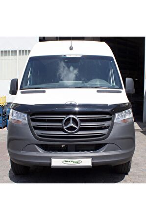 Mercedes Sprinter W907 Ön Kaput Koruma Rüzgarlığı 3mm Akrilik (abs) Parlak Deflektör 2019->