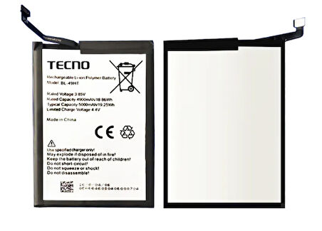 Tecno Camon 16 PRO Uyumlu Batarya Pil Sıfır Orijinal