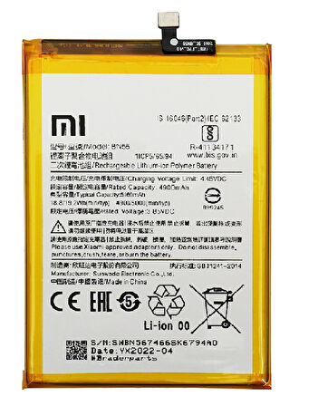 Xiaomi Redmi A1 PLUS - Uyumlu Batarya Pil Sıfır Orijinal