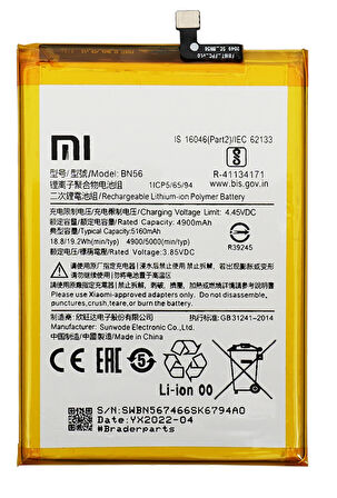 Xiaomi Redmi A2 PLUS - Uyumlu Batarya Pil Sıfır Orijinal