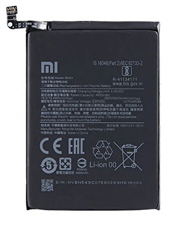 Xiaomi Redmi 9 - BN 54 - Uyumlu Batarya Pil Sıfır Orijinal