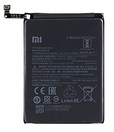 Xiaomi Redmi NOTE 9S - BN 55 - Uyumlu Batarya Pil Sıfır Orijinal