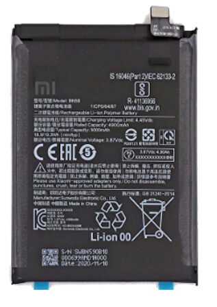 Xiaomi Redmi NOTE 10 4G - BN 59 - Uyumlu Batarya Pil Sıfır Orijinal