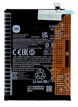 Xiaomi Redmi NOTE 10 5G - BN 5A - Uyumlu Batarya Pil Sıfır Orijinal