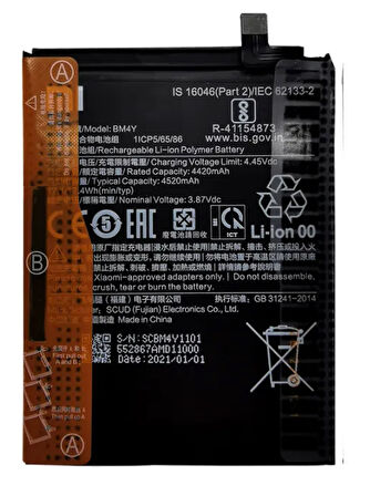 Xiaomi Redmi K40 - BM 4Y - Uyumlu Batarya Pil Sıfır Orijinal