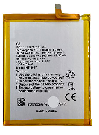 Casper Via G3 Uyumlu Batarya Pil Sıfır Orijinal