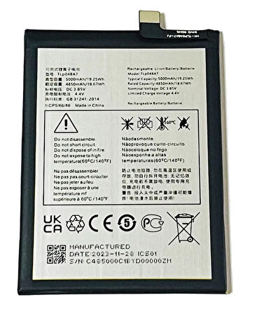 Tcl 20SE Uyumlu Batarya Pil Sıfır Orijinal