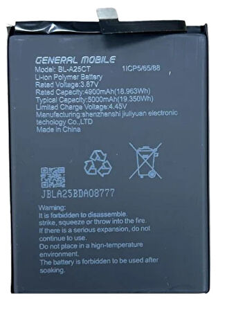 Genaral Mobile GM 21 Uyumlu Batarya Pil Sıfır Orijinal