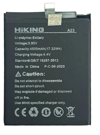 Hiking A23 Uyumlu Batarya Pil Sıfır Orijinal