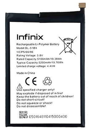 Infinix NOTE 8 Uyumlu Batarya Pil Sıfır Orijinal